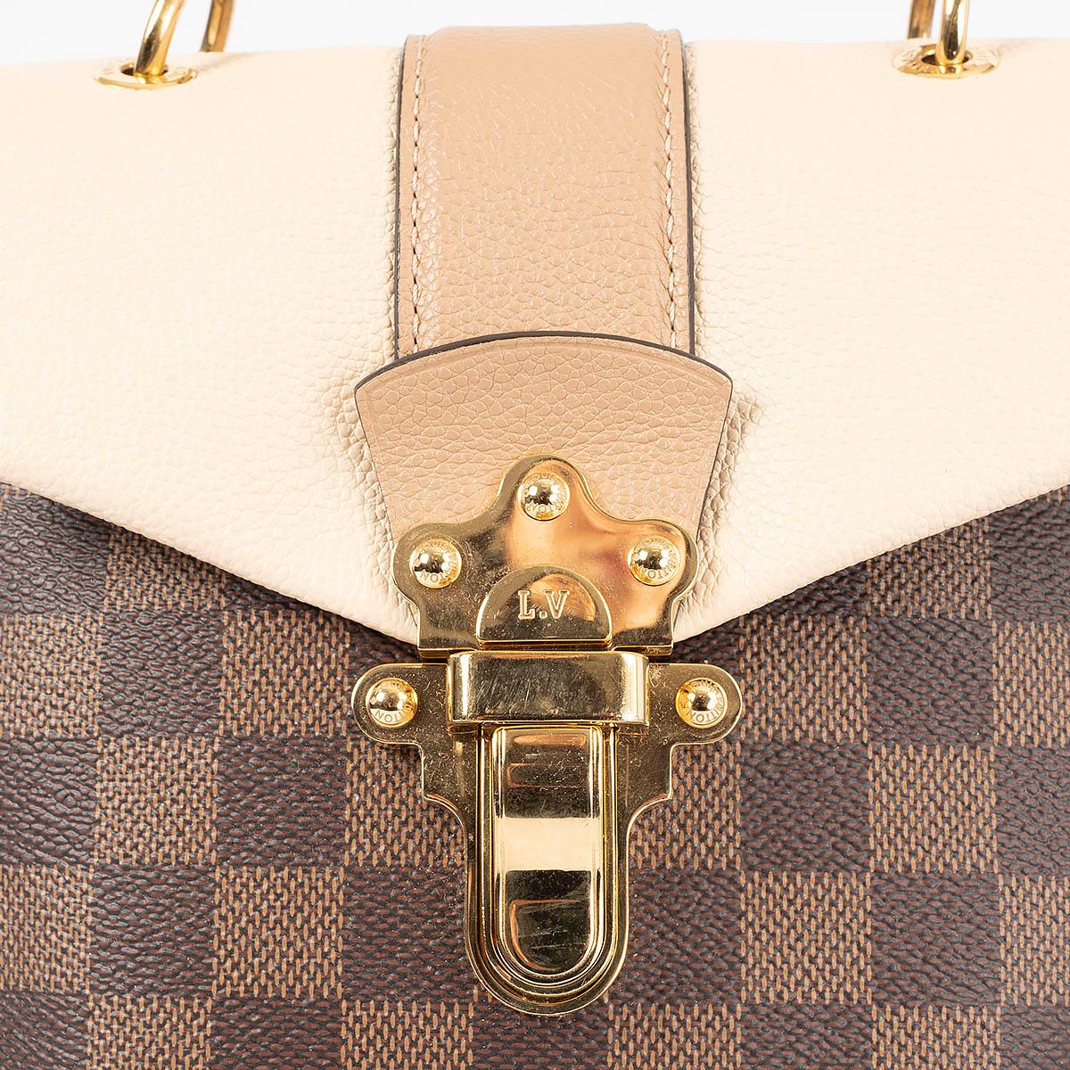 Women's LOUIS VUITTON brown Monogram canvas & leather CLAPTON Backpack Bag