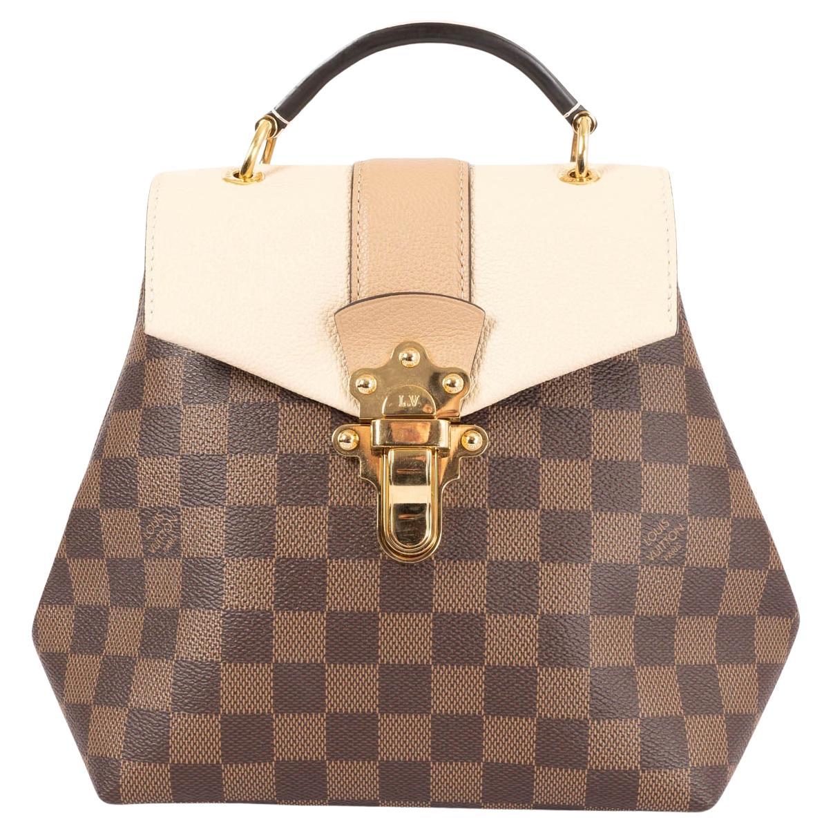 LOUIS VUITTON brown Monogram canvas & leather CLAPTON Backpack Bag For Sale