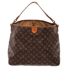 Louis Vuitton Brown Monogram Canvas Leather Delightful MM Bag