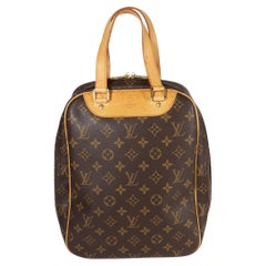 Louis Vuitton Brown Monogram Canvas Leather Excursion Bag