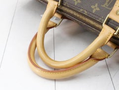Louis Vuitton Brown Monogram Canvas Leather Keepall 50 cm Duffle Bag Luggage