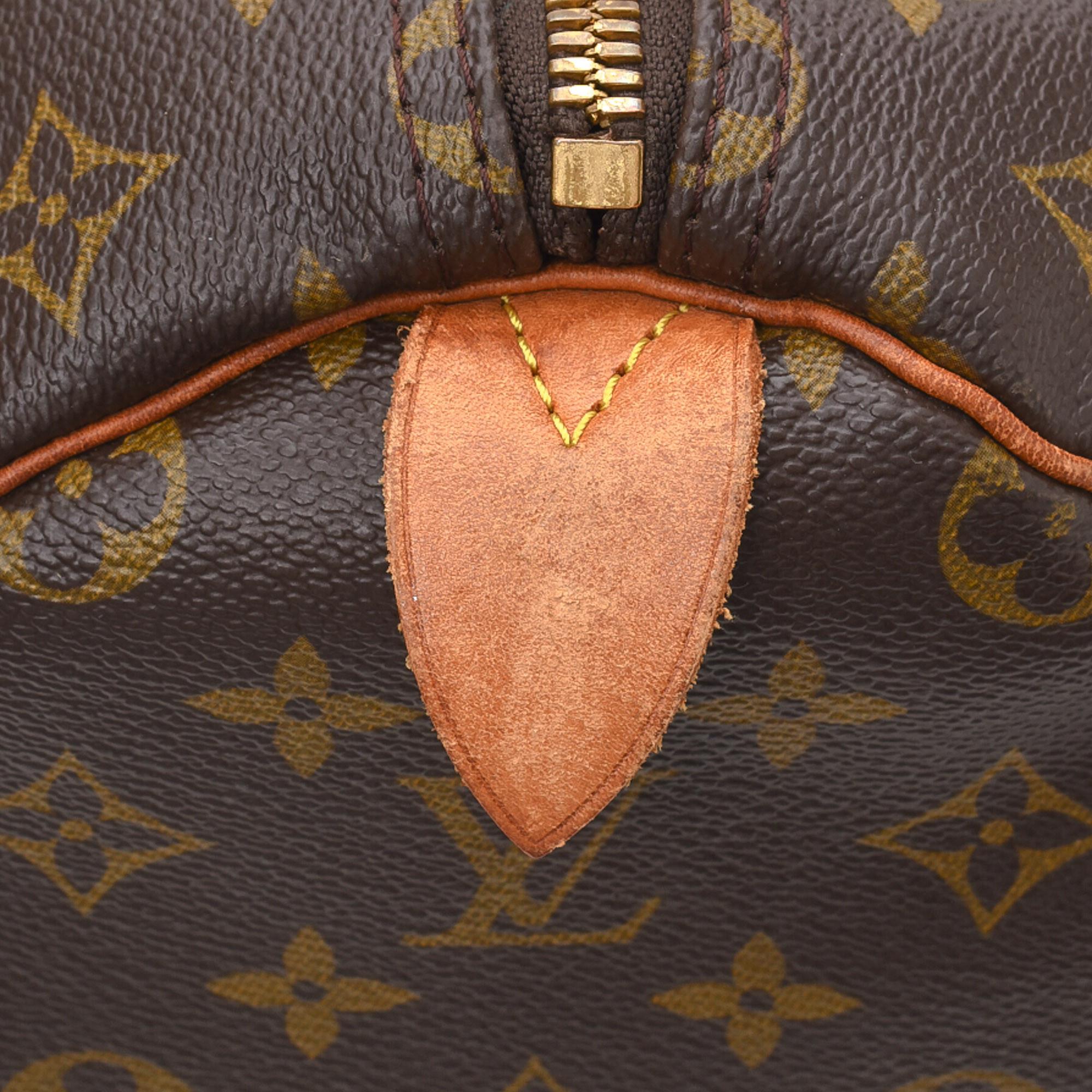 Louis Vuitton Brown Monogram Canvas Leather Keepall 50 cm Duffle Bag Luggage 4