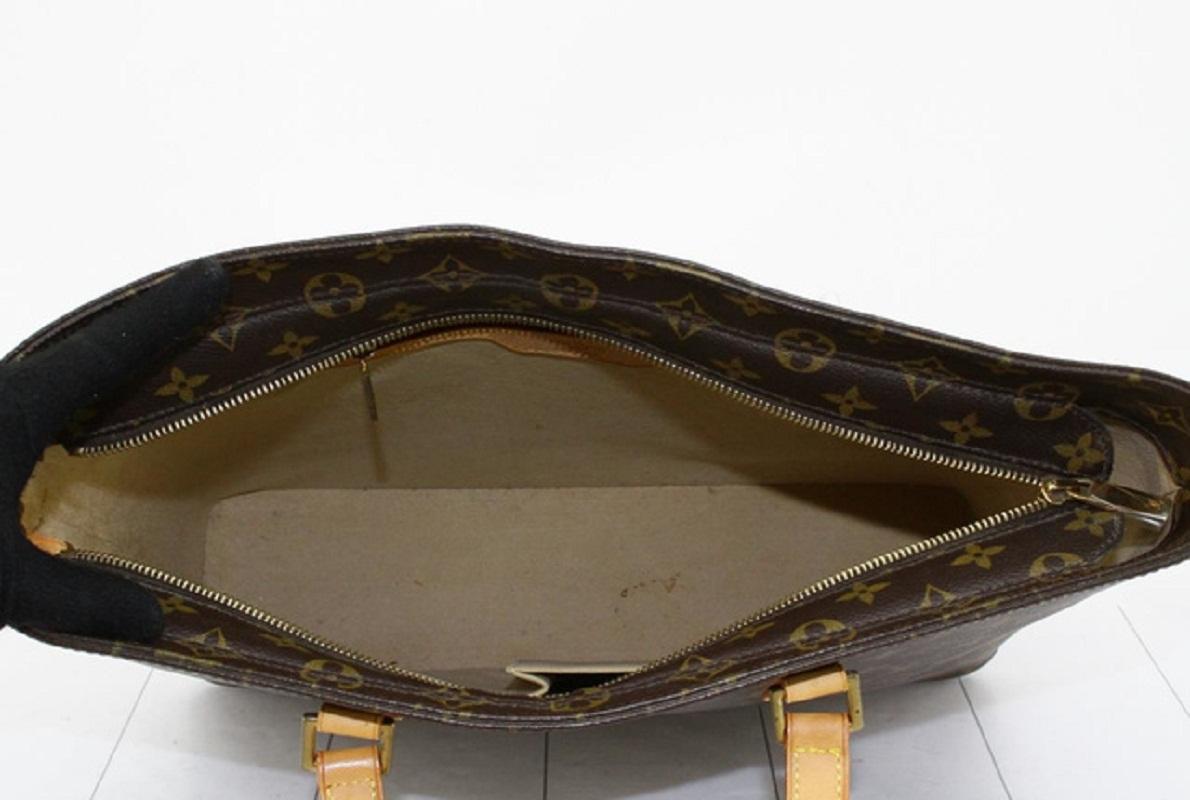 Louis Vuitton Brown Monogram Canvas Leather Luco Tote Bag 4