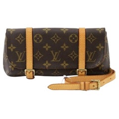 Louis Vuitton Brown Monogram Canvas Leather Marelle Bag