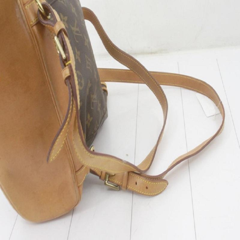 Louis Vuitton Brown Monogram Canvas Leather Montsouris MM Backpack 1