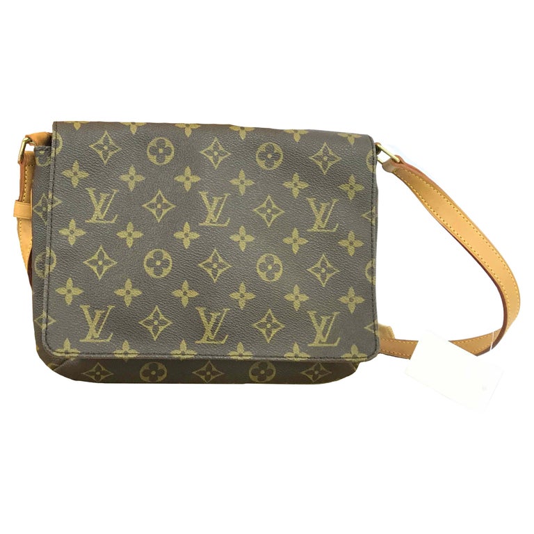 Louis Vuitton Brown Monogram Canvas Leather Musette Short Strap