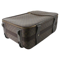 Louis Vuitton Brown Monogram Canvas Leather Pegase 70 cm Rolling Luggage