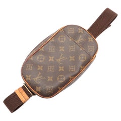 Louis Vuitton Brown Monogram Canvas Leather Pochette Gange Waist Bag
