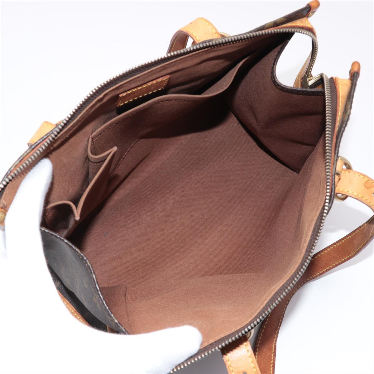 Women's Louis Vuitton Brown Monogram Canvas Leather Popincourt Haut Tote Bag For Sale