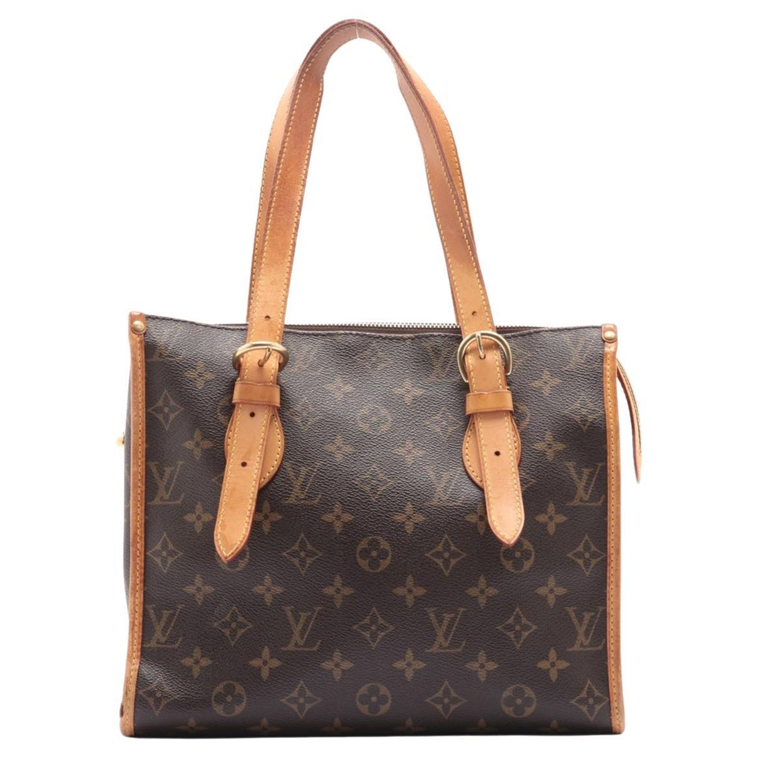 Louis Vuitton Brown Monogram Canvas Leather Popincourt Haut Tote Bag For  Sale at 1stDibs