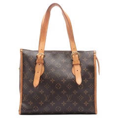 Louis Vuitton Brown Monogram Canvas Leather Popincourt Haut Tote Bag