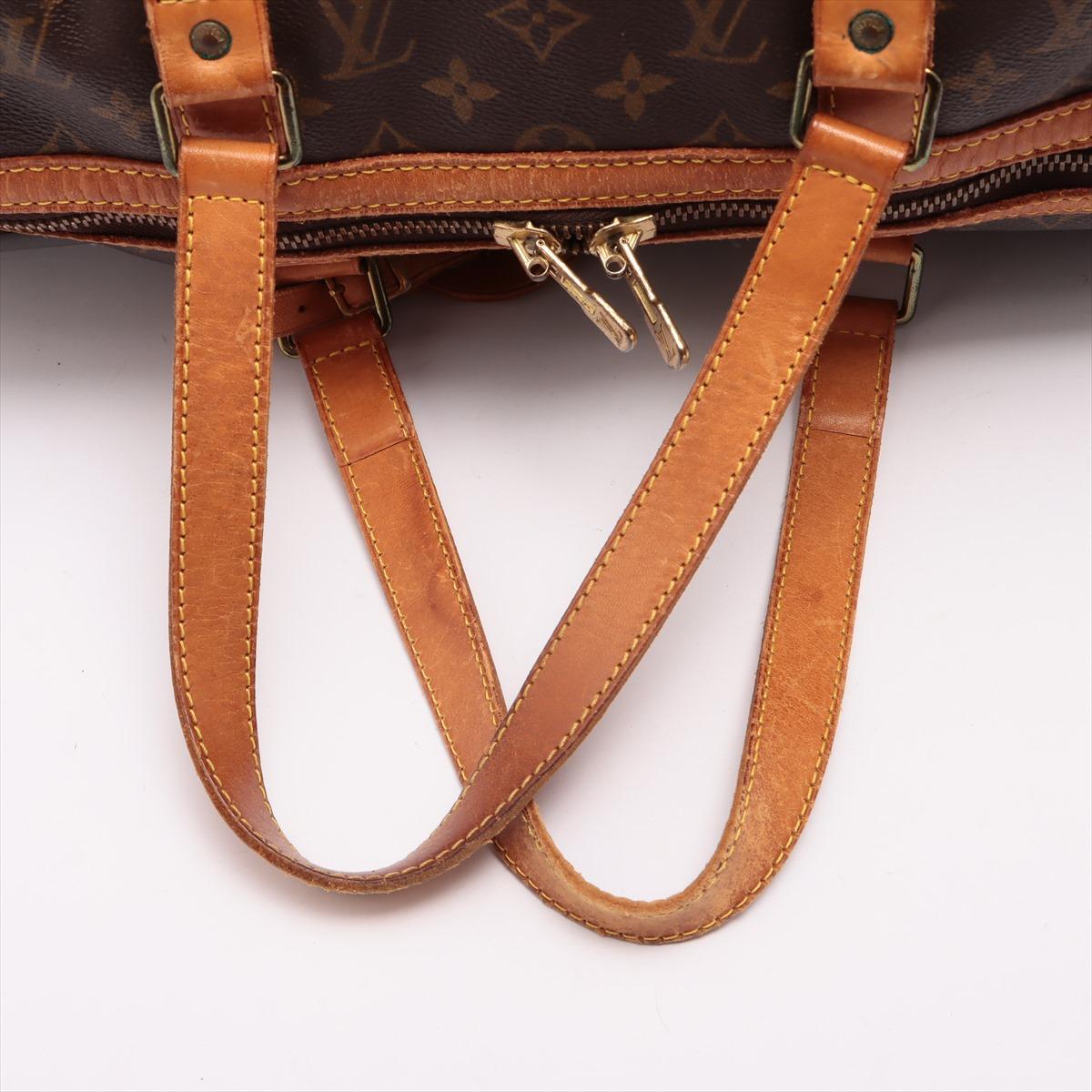 Louis Vuitton Brown Monogram Canvas Leather Sac Souple 45 cm Duffle Bag 1