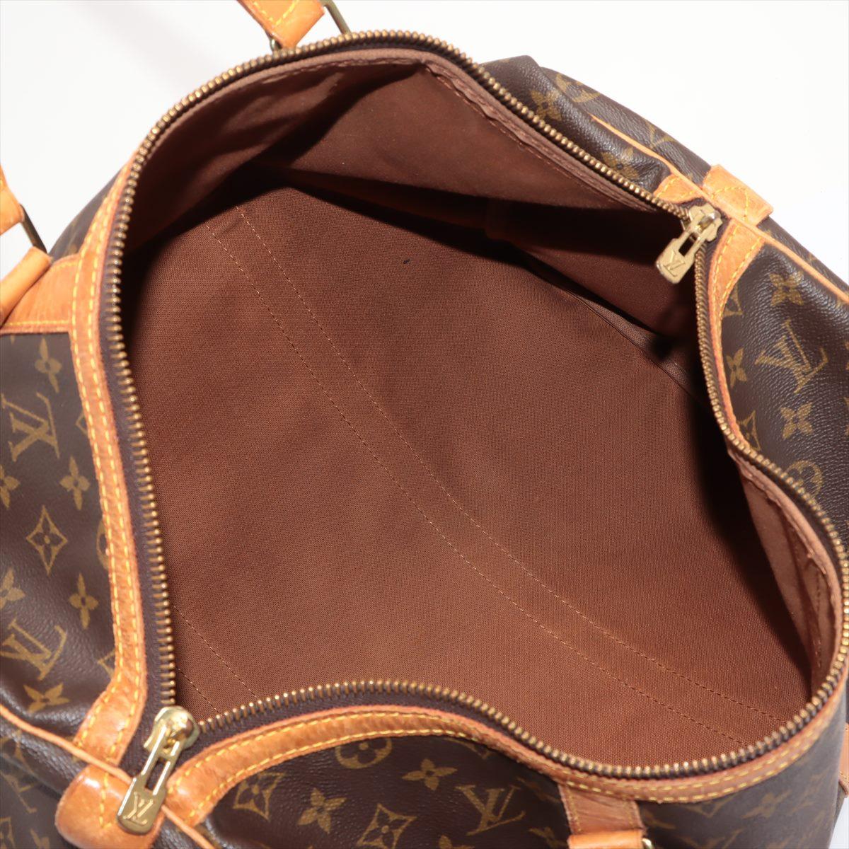 Louis Vuitton Brown Monogram Canvas Leather Sac Souple 45 cm Duffle Bag 2
