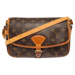 Louis Vuitton Brown Monogram Canvas Leather Sologne Crossbody Bag