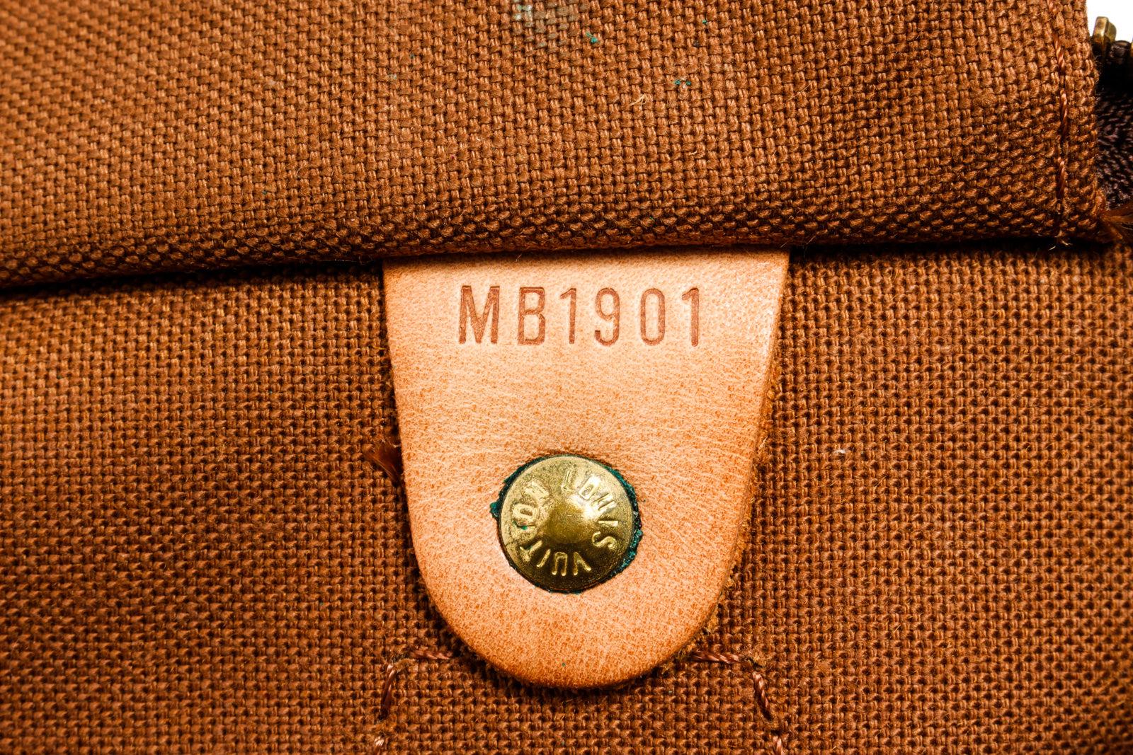 Louis Vuitton Brown Monogram Canvas Leather Speedy 35 cm Bag 5