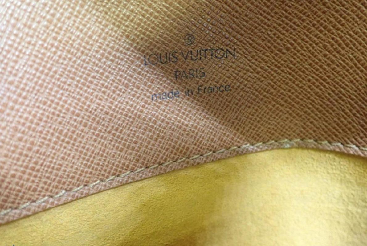 Louis Vuitton Brown Monogram Canvas Leather Tango Short Strap Shoulder Bag For Sale 3