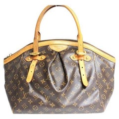 Louis Vuitton Brown Monogram Canvas Leather Tivoli GM Satchel Bag