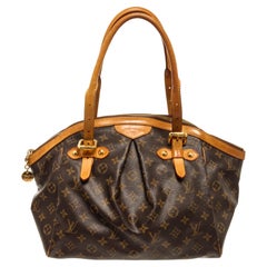 Louis Vuitton Brown Monogram Canvas Leather Tivoli GM Satchel Bag