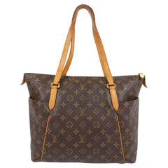 Louis Vuitton Brown Monogram Canvas Leather Totally MM Bag