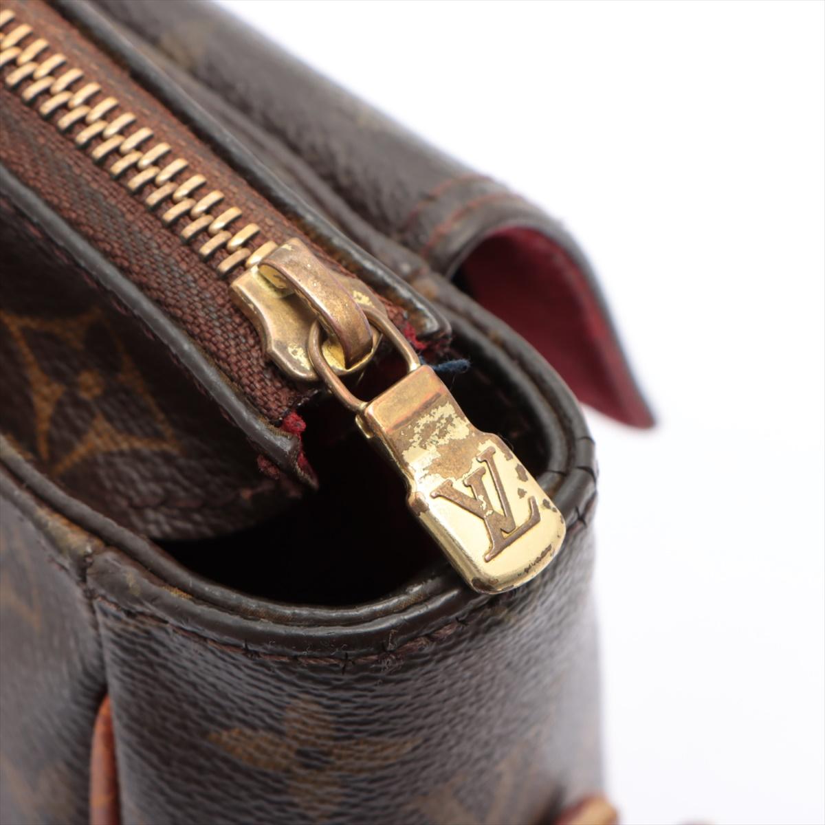 Louis Vuitton Brown Monogram Canvas Leather Viva Cite GM Bag 1
