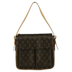 Louis Vuitton Brown Monogram Canvas Leather Viva Cite GM Shoulder Bag
