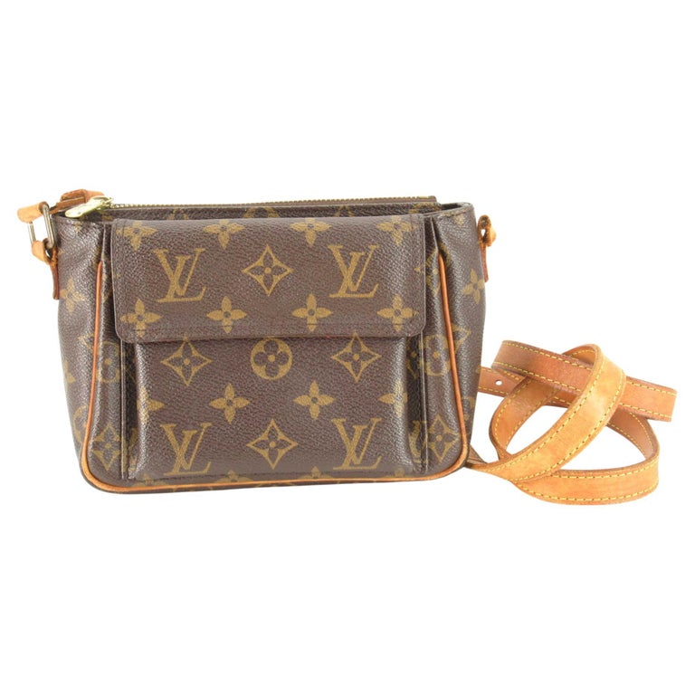 Louis Vuitton Brown Monogram Canvas Leather Viva Cite GM Shoulder