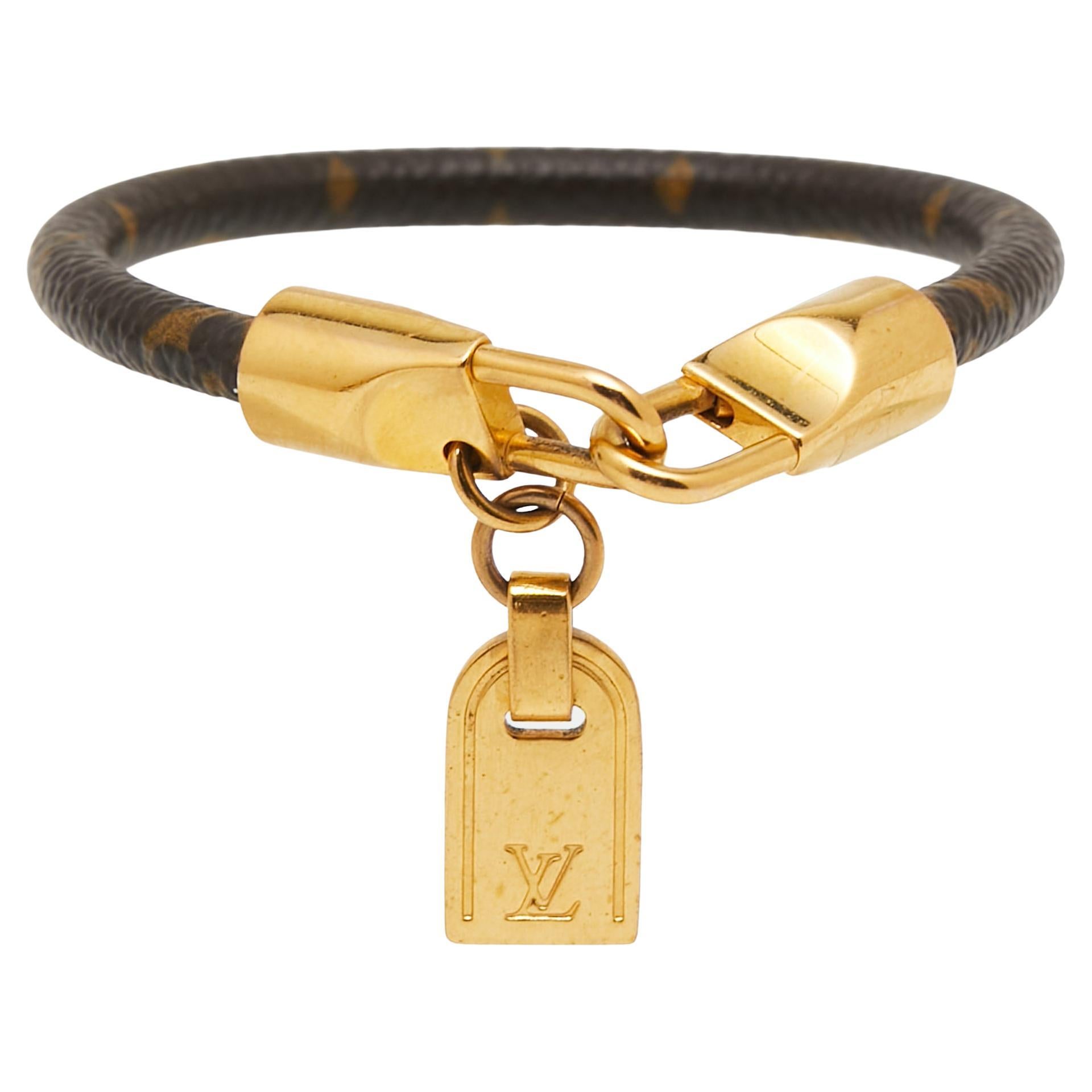 Louis Vuitton Brown Monogram Canvas Luck It Bracelet
