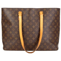 LOUIS VUITTON braun Monogram Canvas LUCO TOTE Umhängetasche