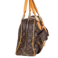 LOUIS VUITTON braun Monogramm Leinwand MANHATTAN GM Umhängetasche