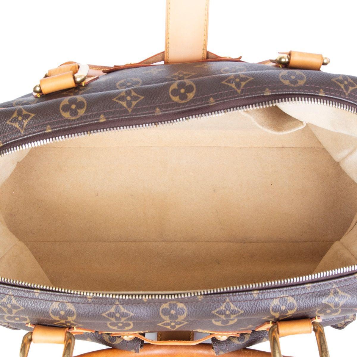 Women's LOUIS VUITTON brown Monogram canvas MANHATTAN GM Shoulder Bag