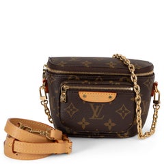 LOUIS VUITTON borsa a spalla MINI BUMBAG in tela Monogram marrone