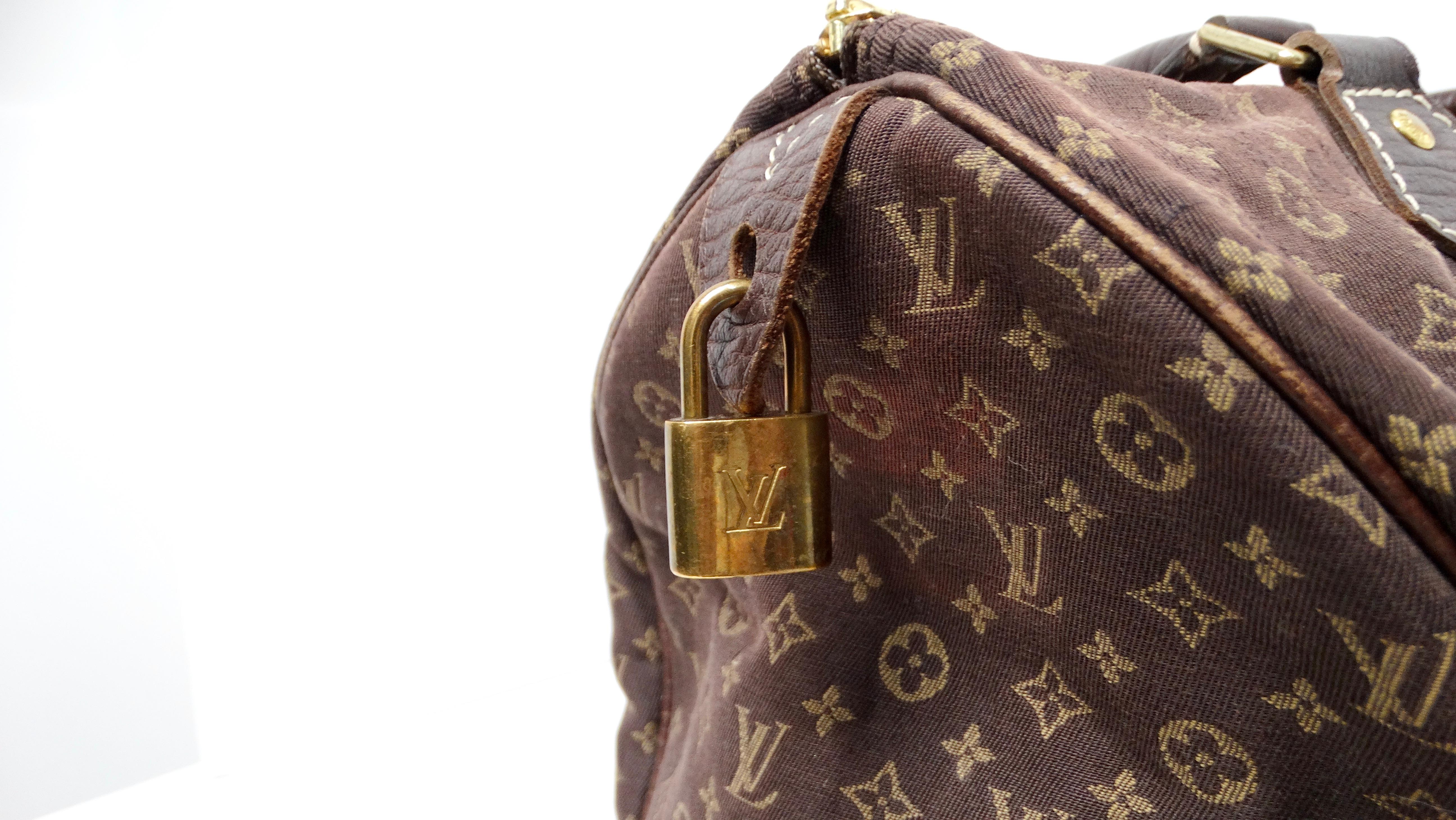 Black Louis Vuitton Brown Monogram Canvas Mini Lin Speedy 30