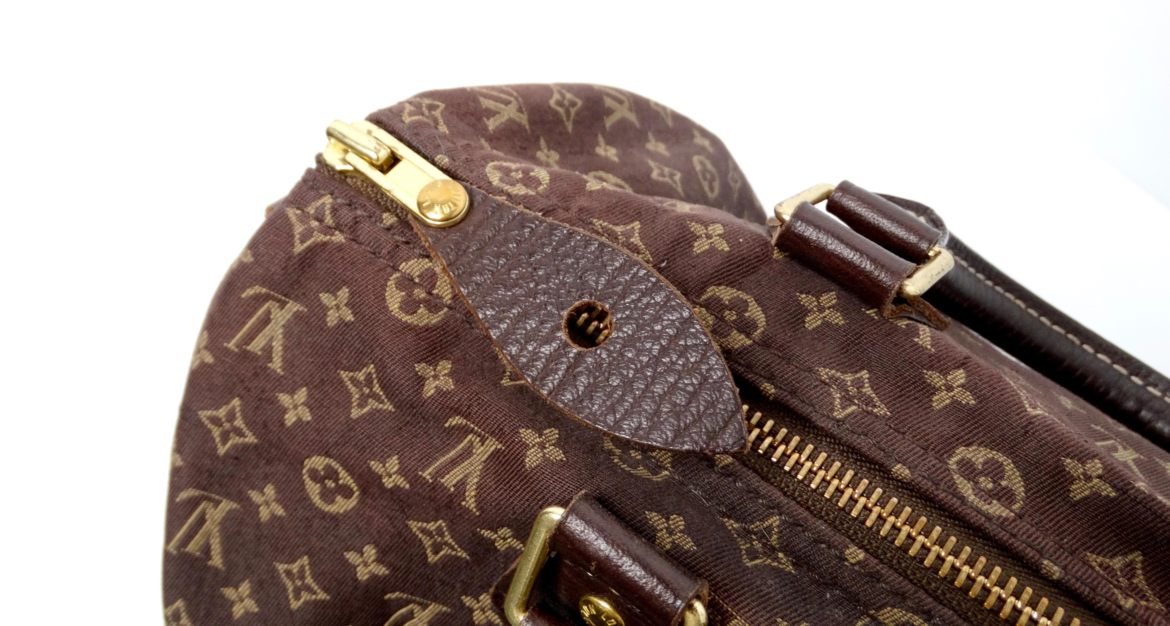 Women's Louis Vuitton Brown Monogram Canvas Mini Lin Speedy 30