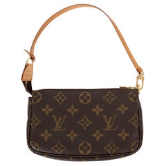 Bolso LOUIS VUITTON marrón Monograma Lienzo MINI POCHETTE ACCESSOIRES