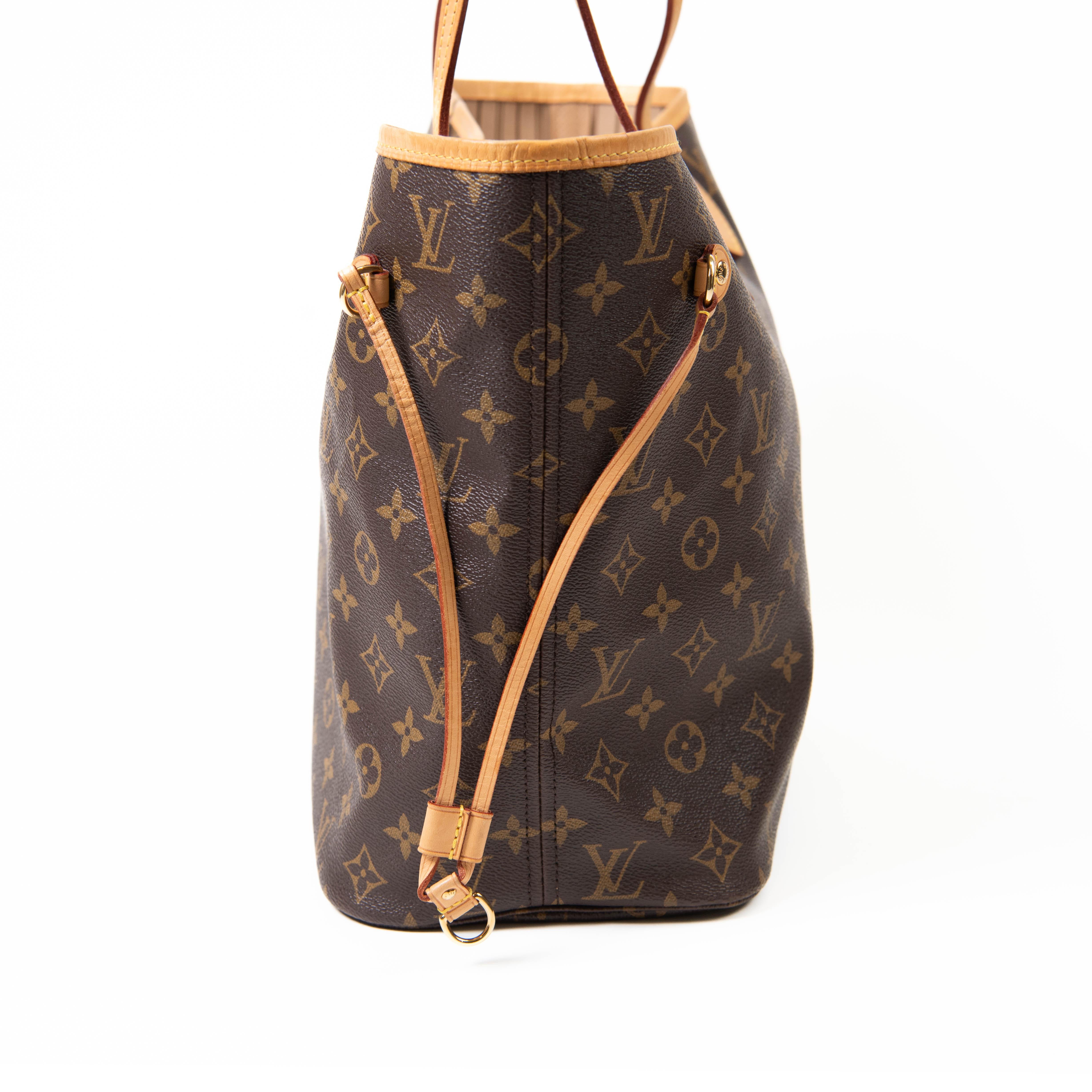 Louis Vuitton Brown Monogram Canvas MM Tote 1