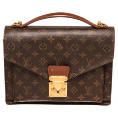 Louis Vuitton Brown Monogram Canvas Monceau Handbag