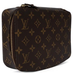 LOUIS VUITTON brown Monogram Canvas MONTE CARLO Jewelry Case Bag