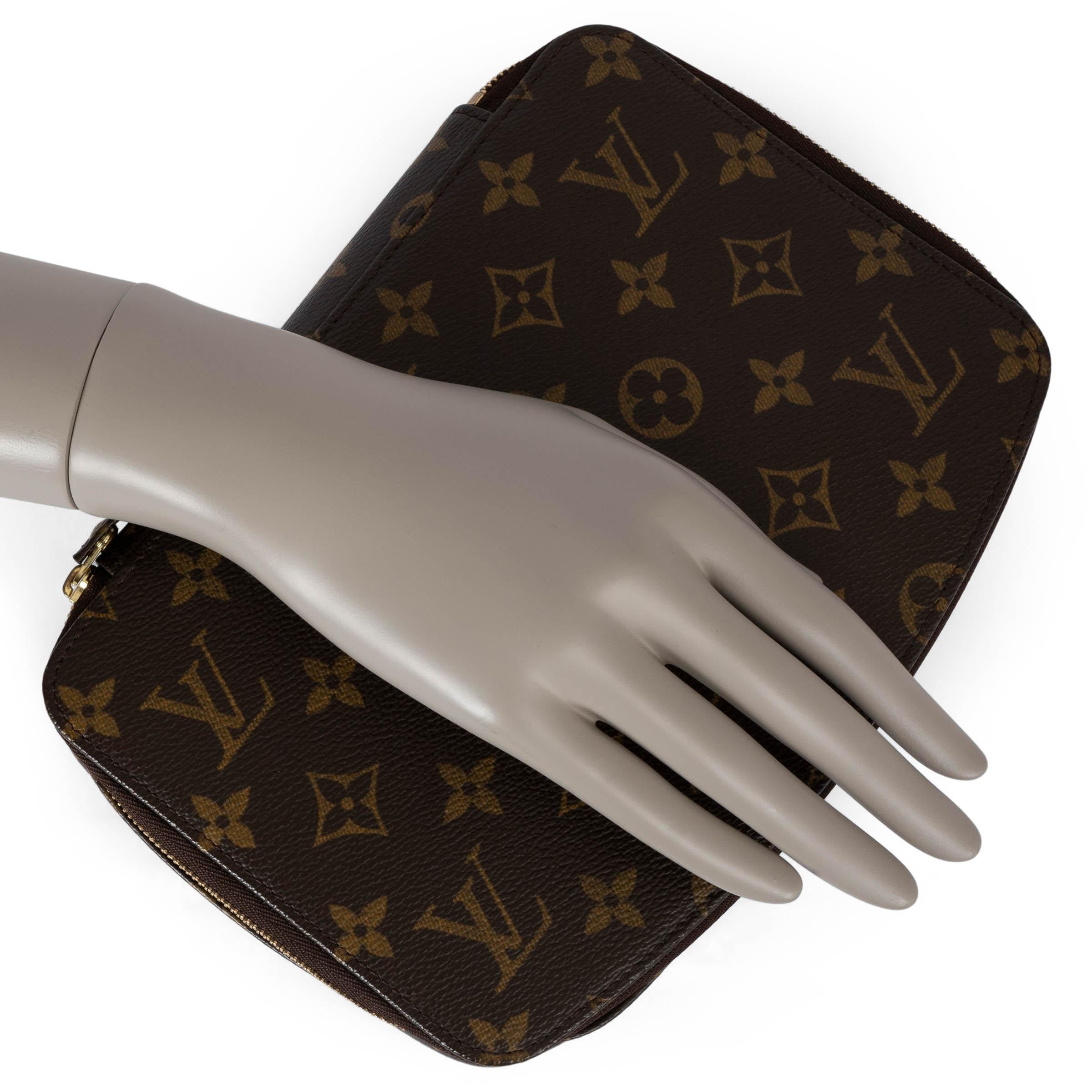 LOUIS VUITTON brown Monogram Canvas MONTE CARLO Jewelry Case Bag 3