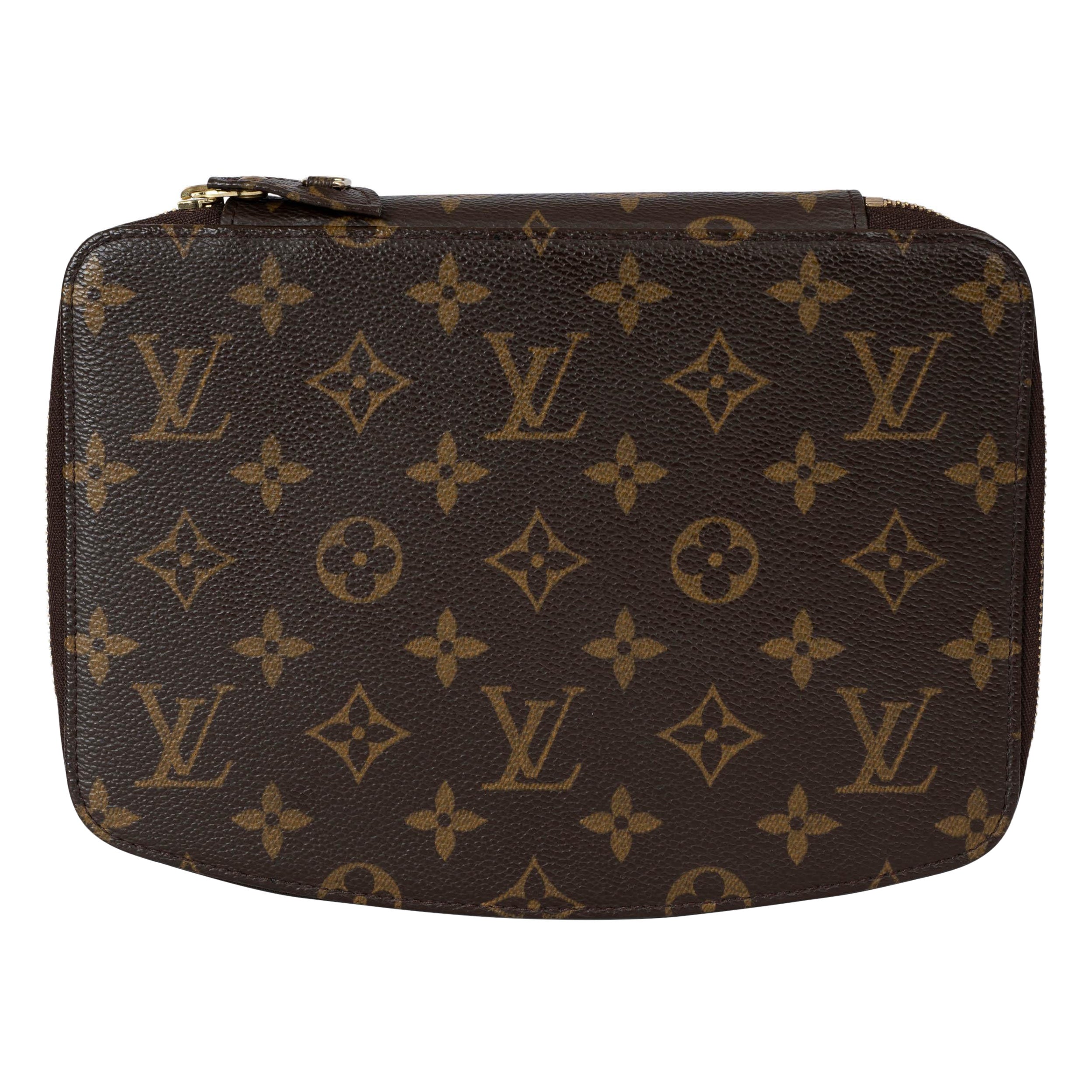 LOUIS VUITTON brown Monogram Canvas MONTE CARLO Jewelry Case Bag For Sale