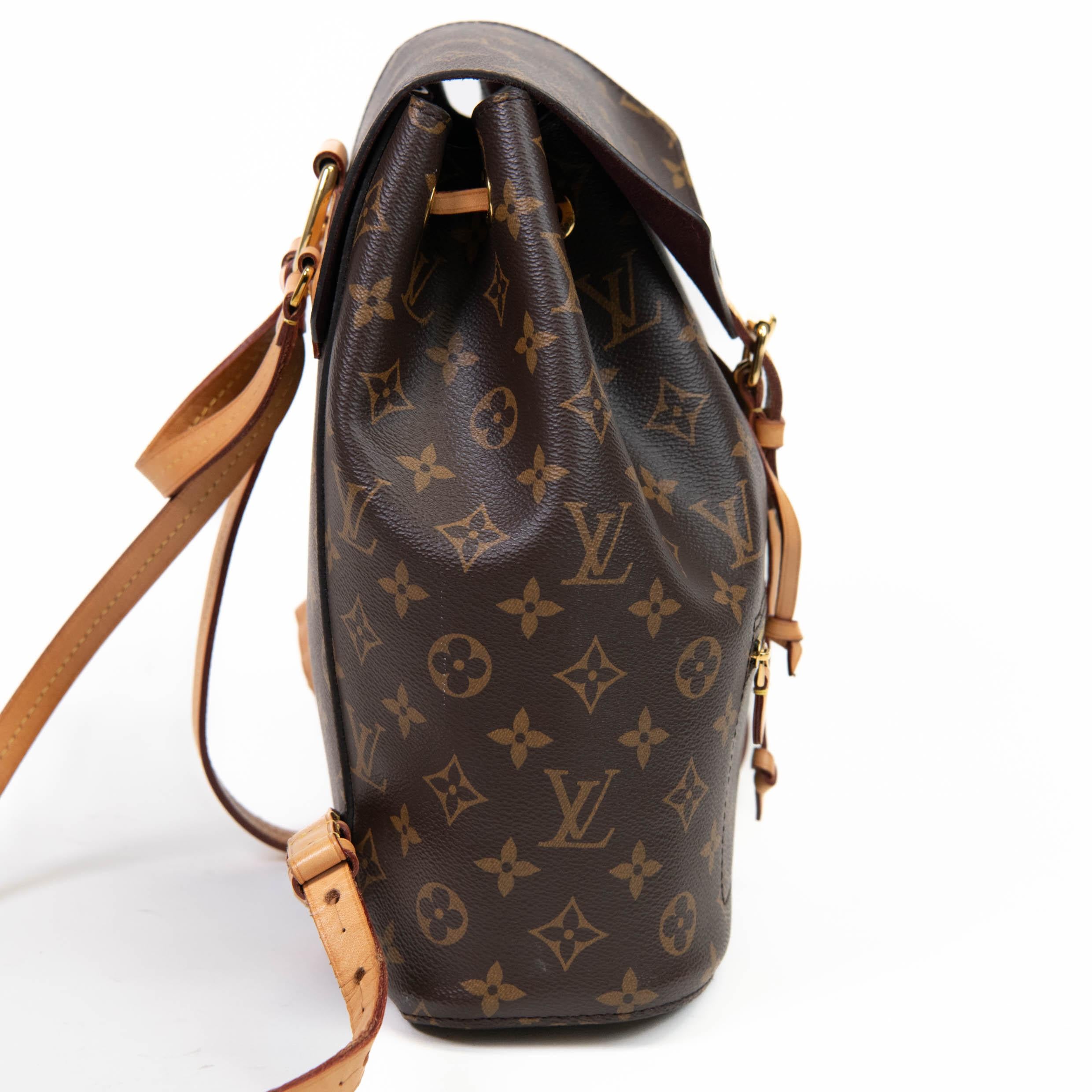 Louis Vuitton Brown Monogram Canvas Montsouris PM Backpack 2