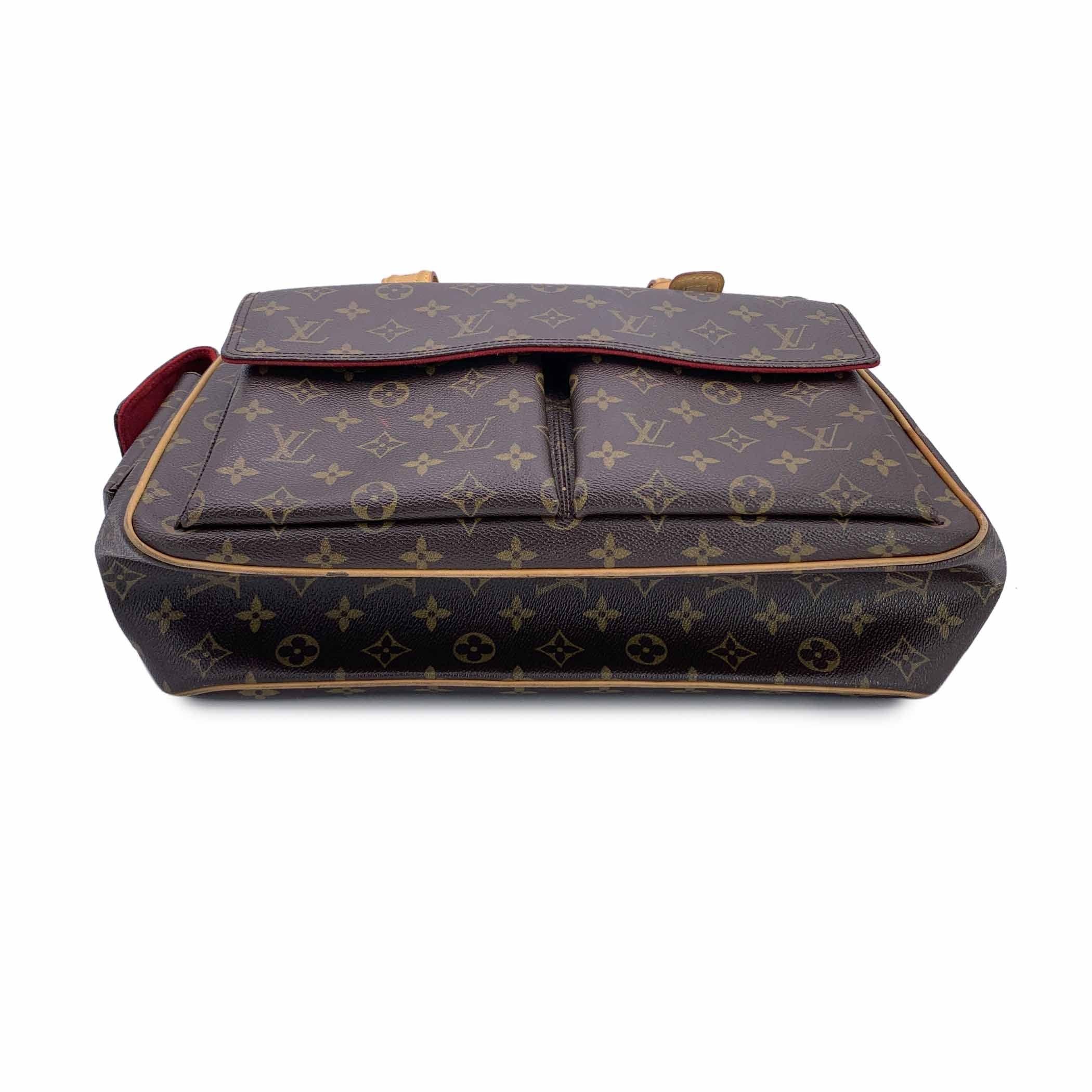 Louis Vuitton Brown Monogram Canvas Multipli Cite Tote Bag In Good Condition In Rome, Rome