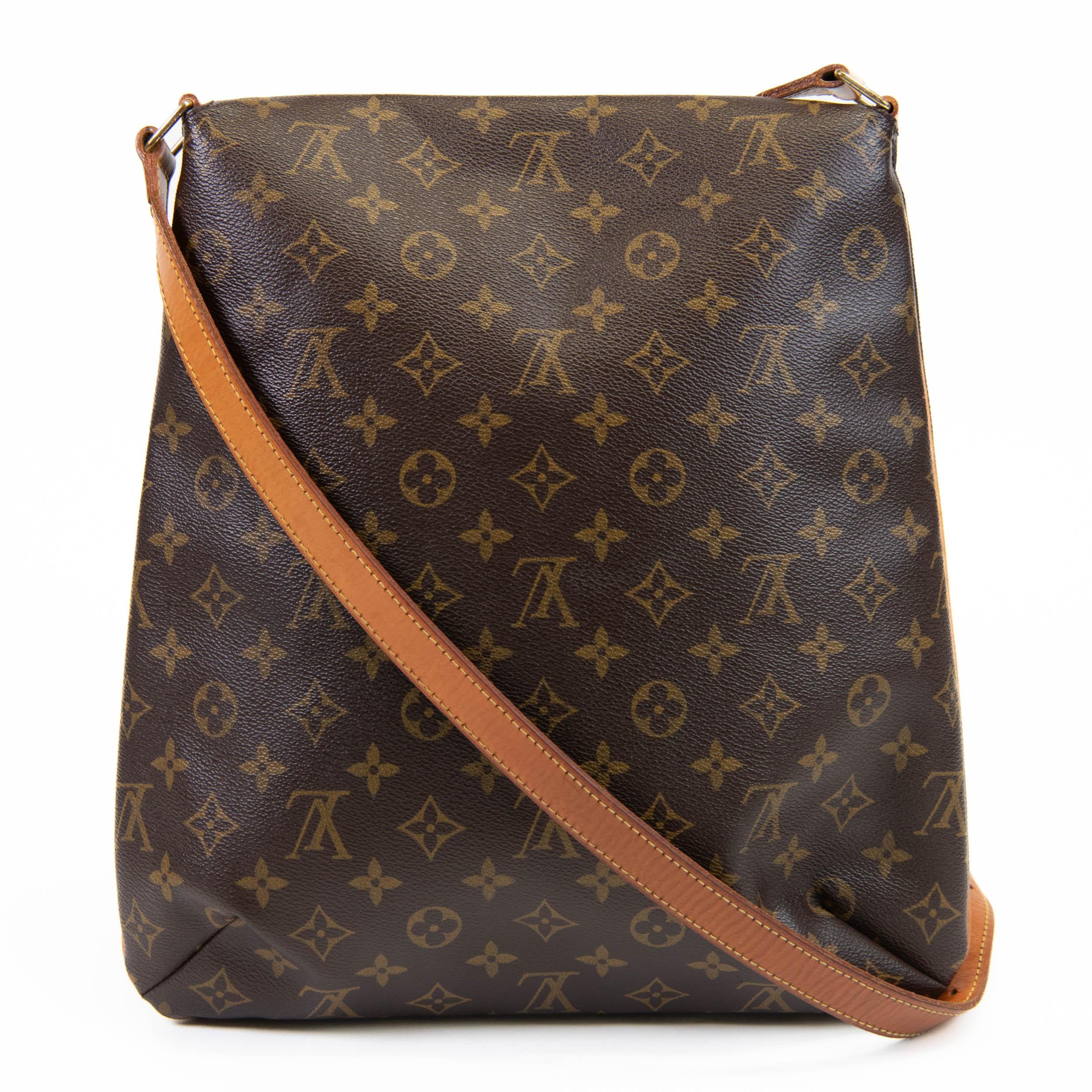 Black Louis Vuitton Brown Monogram Canvas Musette Salsa GM