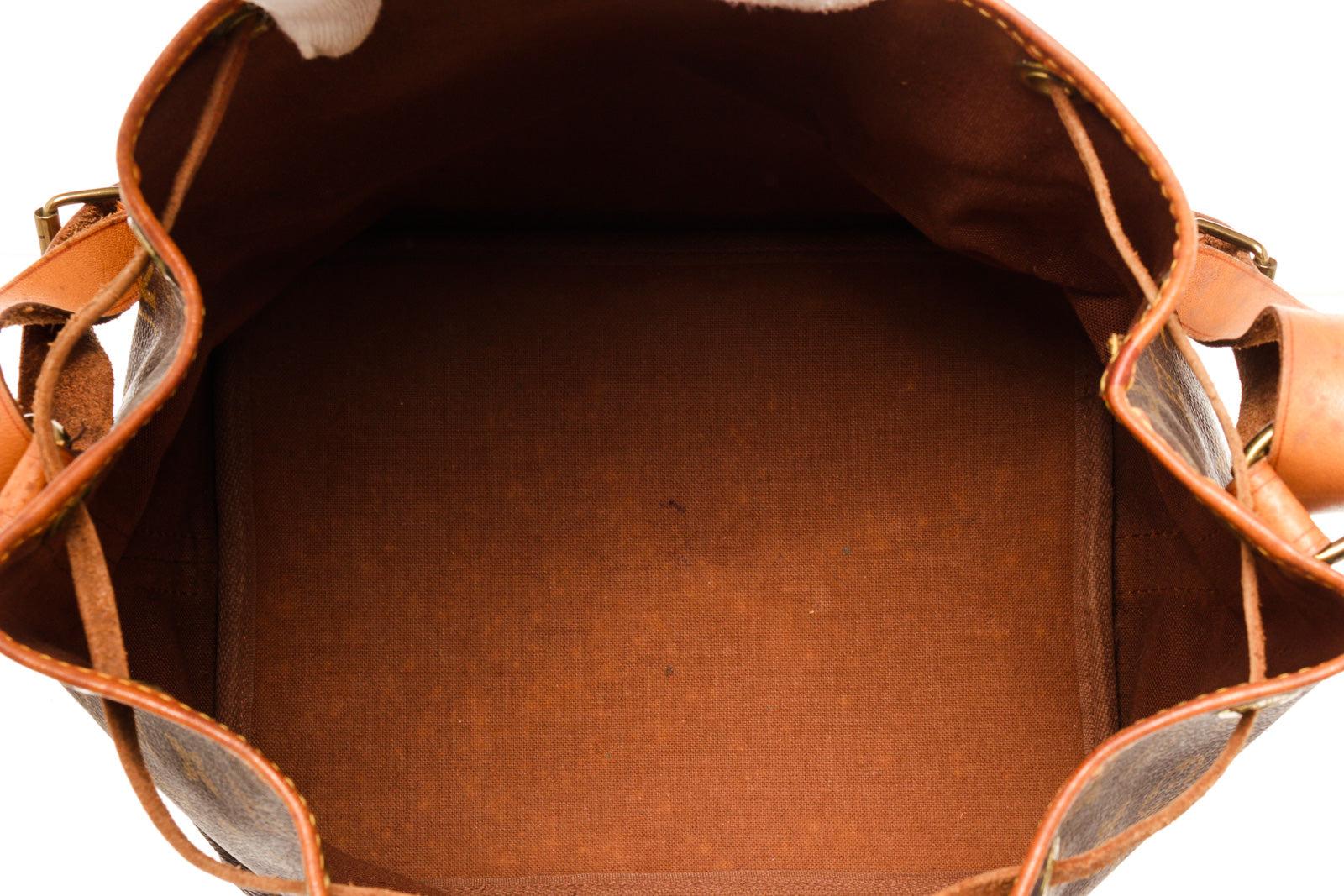Braune Monogramm Canvas Noe PM Bucket Bag von Louis Vuitton mit Material Monogramm Damen