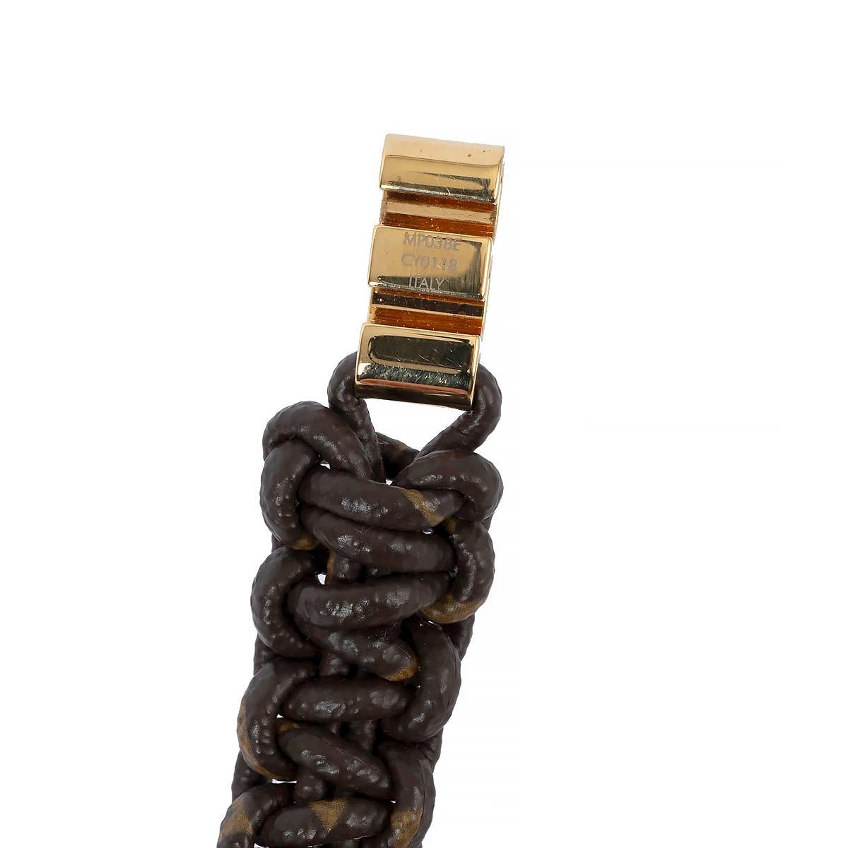 LOUIS VUITTON - Bracelet en toile marron Monogramme OUTDOOR Pour femmes en vente
