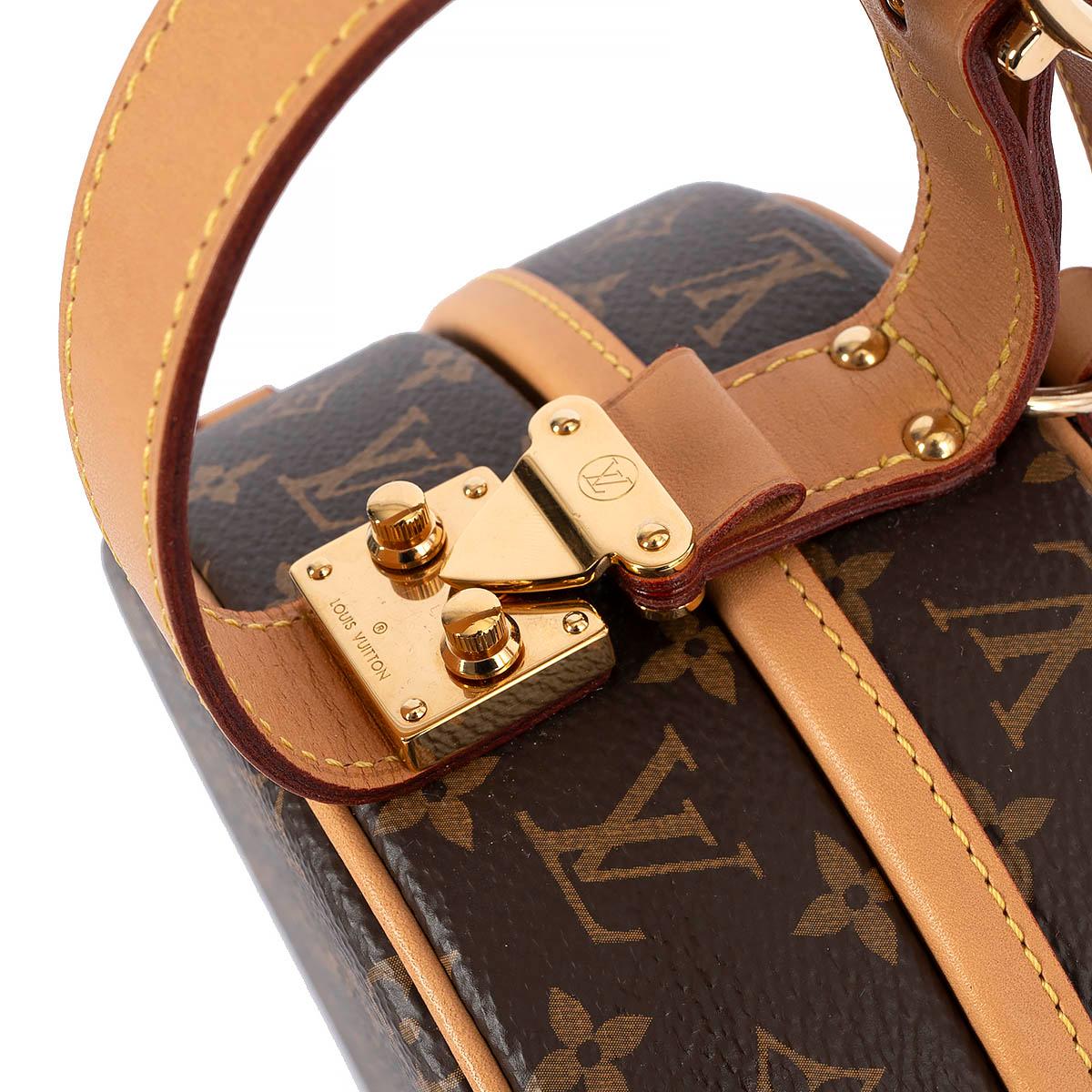 Borsa a tracolla LOUIS VUITTON marrone in tela Monogram PETITE BOITE CHAPEAU in vendita 1