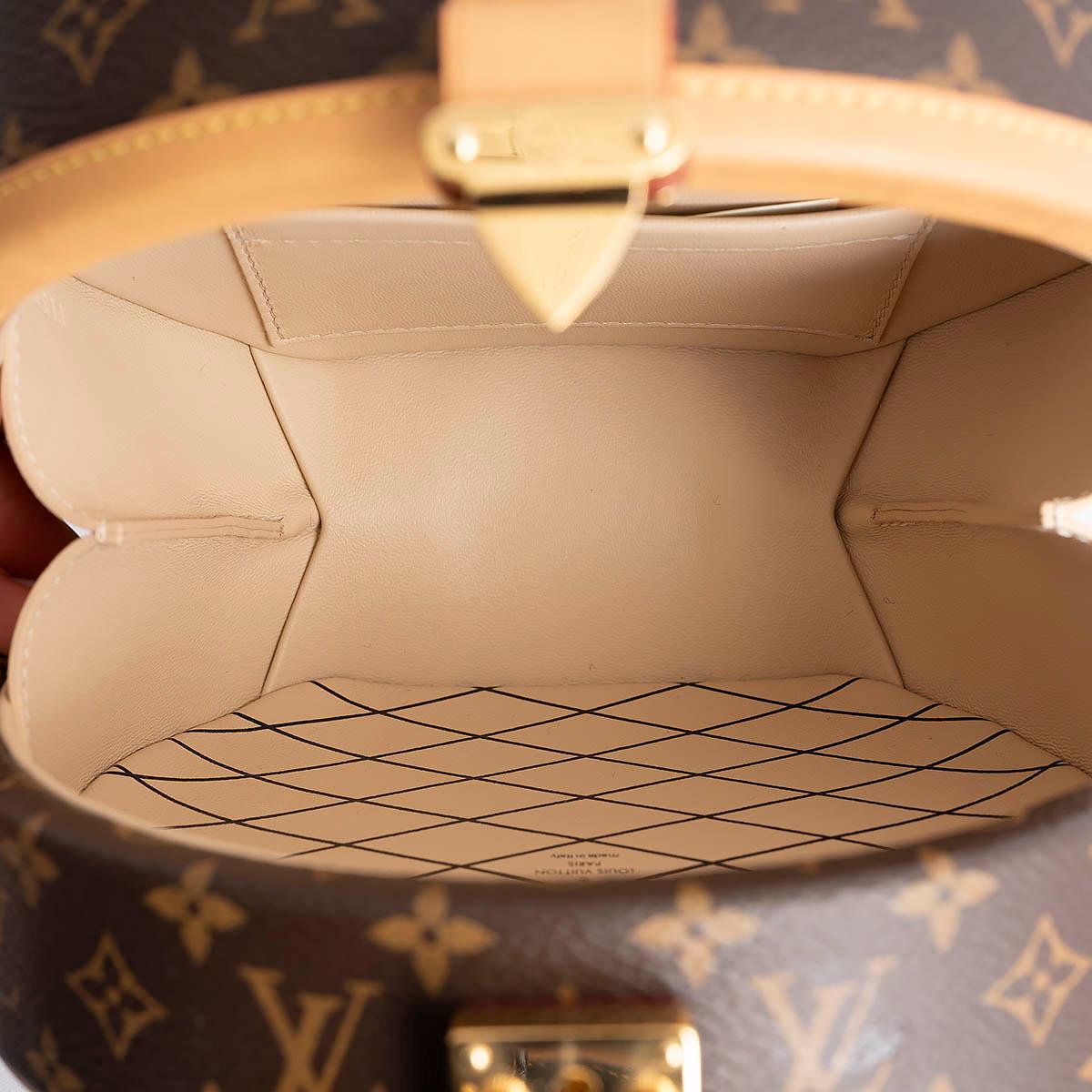 Borsa a tracolla LOUIS VUITTON marrone in tela Monogram PETITE BOITE CHAPEAU in vendita 2