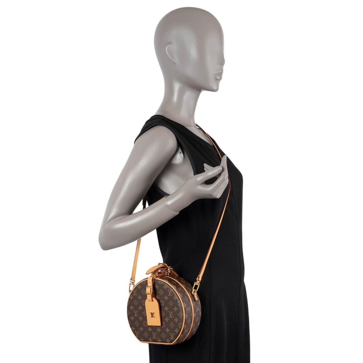 Borsa a tracolla LOUIS VUITTON marrone in tela Monogram PETITE BOITE CHAPEAU in vendita 4