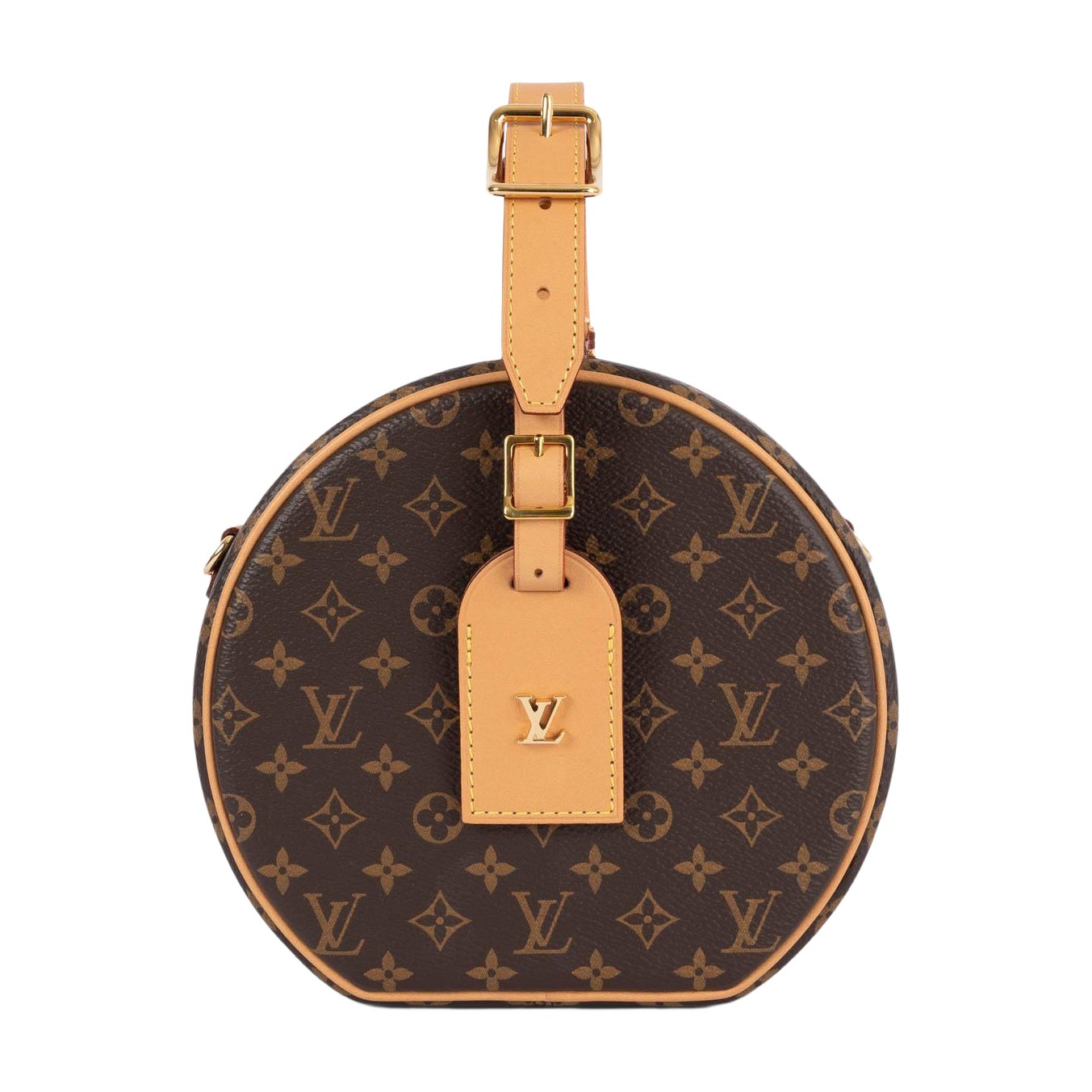 LOUIS VUITTON brown Monogram Canvas PETITE BOITE CHAPEAU Shoulder Bag