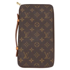 LOUIS VUITTON brown Monogram canvas POCHE ESCAPADE Travel Wallet