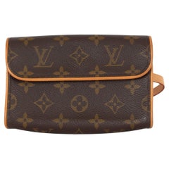 LOUIS VUITTON brown Monogram canvas POCHETTE FLORENTINE Belt Bag